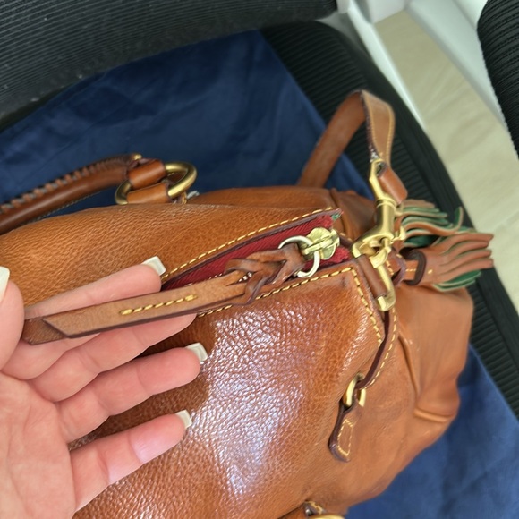 Dooney & Burke Elegant Brown Leather Handbag - Picture 7 of 17
